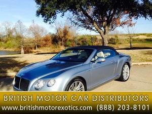 Bentley Continental GTC Speed Convertible